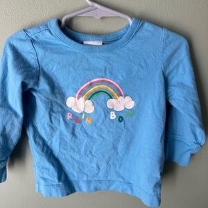 Blue Kids Rainbow Shirt and cloud pants